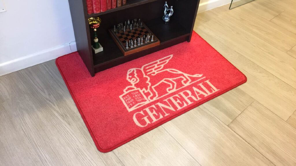 Tappeto asciugapassi personalizzato con logo Banca Generali